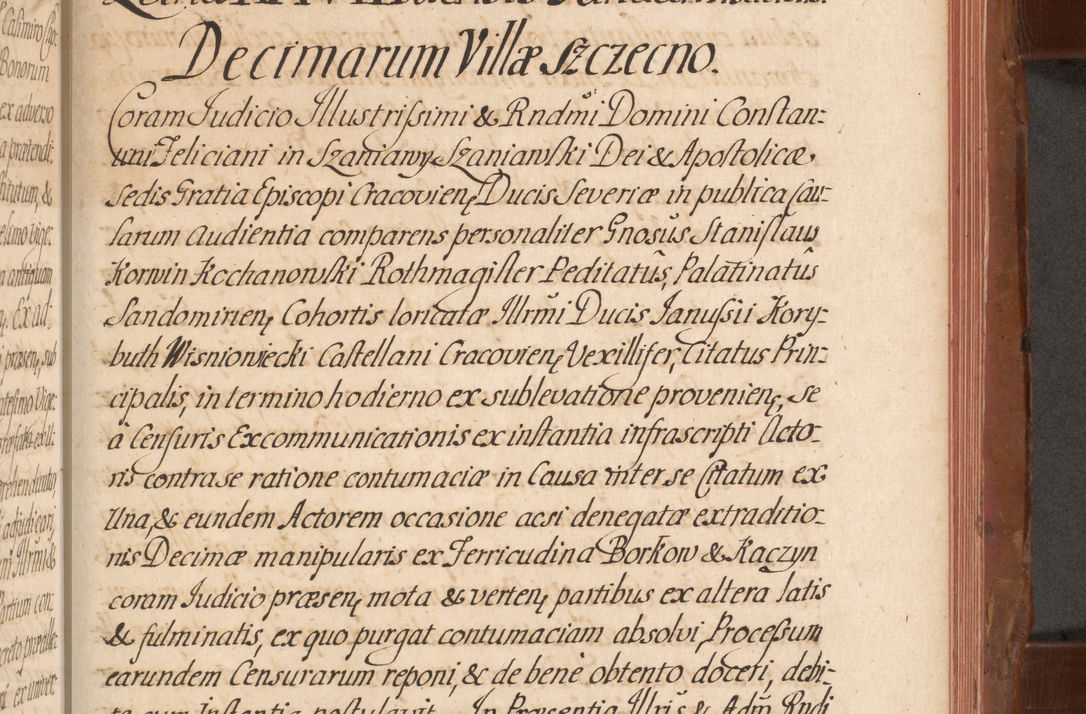 Zdjęcie nr 652 dla obiektu archiwalnego: Acta actorum episcopalium R. D. Constantini Feliciani in Szaniawy Szaniawski, episcopi Cracoviensis, ducis Severiae per annos 1724 - 1727 conscripta. Volumen II