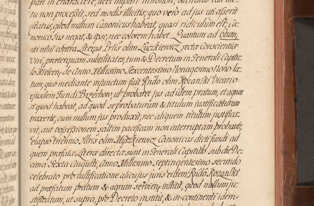 Zdjęcie nr 658 dla obiektu archiwalnego: Acta actorum episcopalium R. D. Constantini Feliciani in Szaniawy Szaniawski, episcopi Cracoviensis, ducis Severiae per annos 1724 - 1727 conscripta. Volumen II