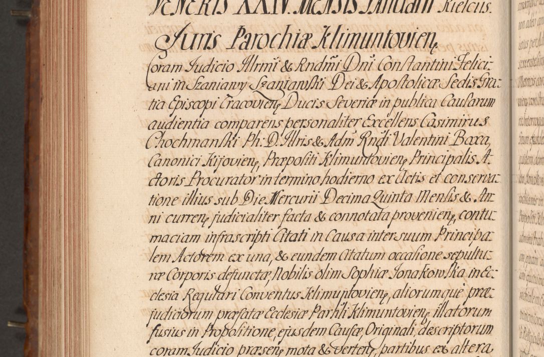 Zdjęcie nr 641 dla obiektu archiwalnego: Acta actorum episcopalium R. D. Constantini Feliciani in Szaniawy Szaniawski, episcopi Cracoviensis, ducis Severiae per annos 1724 - 1727 conscripta. Volumen II