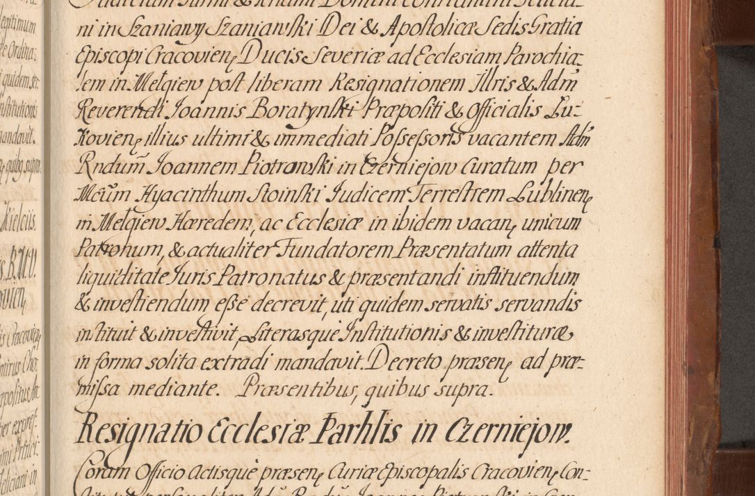 Zdjęcie nr 640 dla obiektu archiwalnego: Acta actorum episcopalium R. D. Constantini Feliciani in Szaniawy Szaniawski, episcopi Cracoviensis, ducis Severiae per annos 1724 - 1727 conscripta. Volumen II