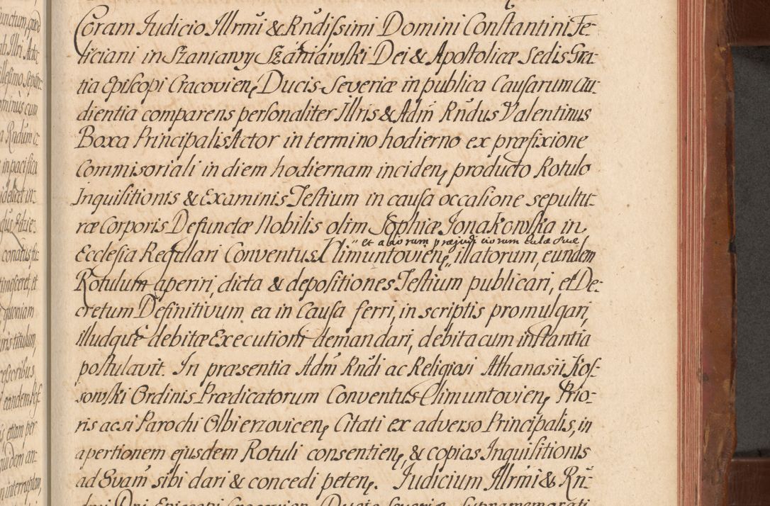 Zdjęcie nr 638 dla obiektu archiwalnego: Acta actorum episcopalium R. D. Constantini Feliciani in Szaniawy Szaniawski, episcopi Cracoviensis, ducis Severiae per annos 1724 - 1727 conscripta. Volumen II