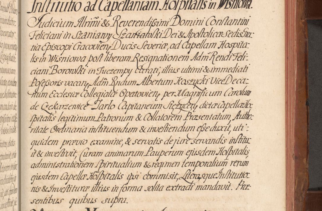 Zdjęcie nr 630 dla obiektu archiwalnego: Acta actorum episcopalium R. D. Constantini Feliciani in Szaniawy Szaniawski, episcopi Cracoviensis, ducis Severiae per annos 1724 - 1727 conscripta. Volumen II