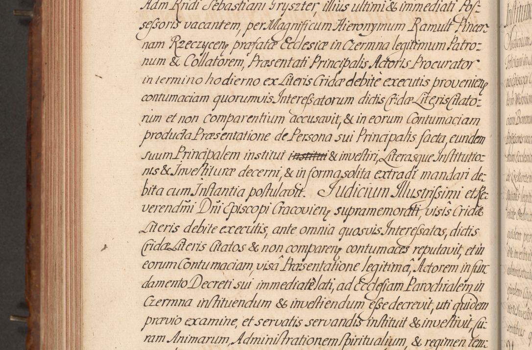 Zdjęcie nr 629 dla obiektu archiwalnego: Acta actorum episcopalium R. D. Constantini Feliciani in Szaniawy Szaniawski, episcopi Cracoviensis, ducis Severiae per annos 1724 - 1727 conscripta. Volumen II