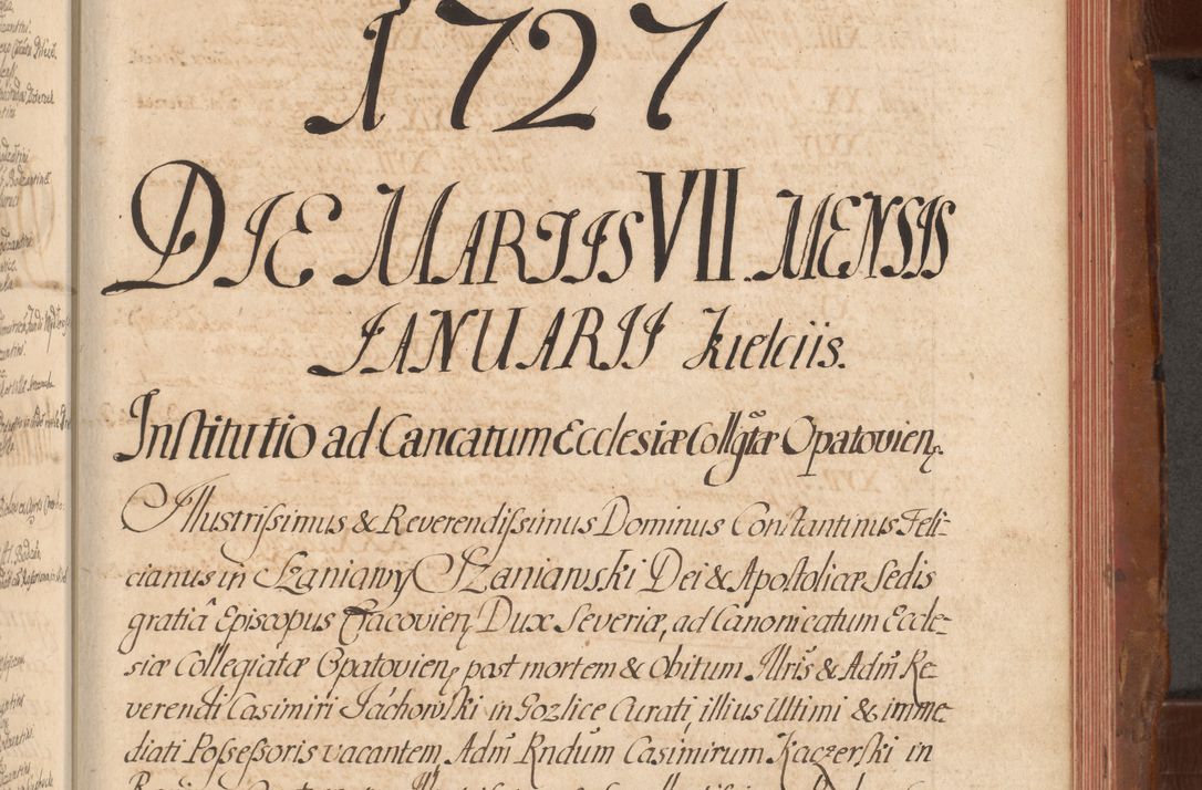 Zdjęcie nr 626 dla obiektu archiwalnego: Acta actorum episcopalium R. D. Constantini Feliciani in Szaniawy Szaniawski, episcopi Cracoviensis, ducis Severiae per annos 1724 - 1727 conscripta. Volumen II