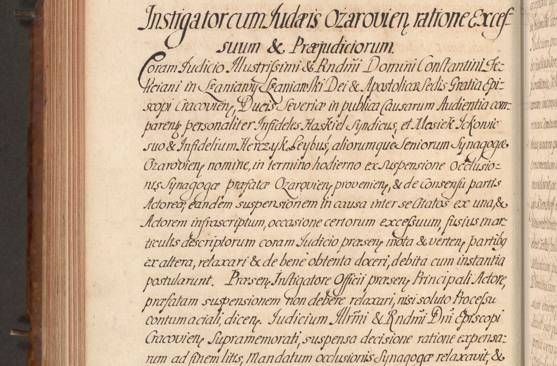 Zdjęcie nr 627 dla obiektu archiwalnego: Acta actorum episcopalium R. D. Constantini Feliciani in Szaniawy Szaniawski, episcopi Cracoviensis, ducis Severiae per annos 1724 - 1727 conscripta. Volumen II