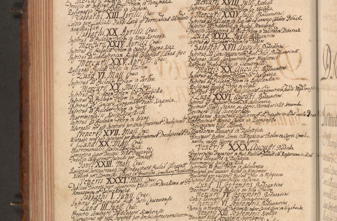 Zdjęcie nr 625 dla obiektu archiwalnego: Acta actorum episcopalium R. D. Constantini Feliciani in Szaniawy Szaniawski, episcopi Cracoviensis, ducis Severiae per annos 1724 - 1727 conscripta. Volumen II