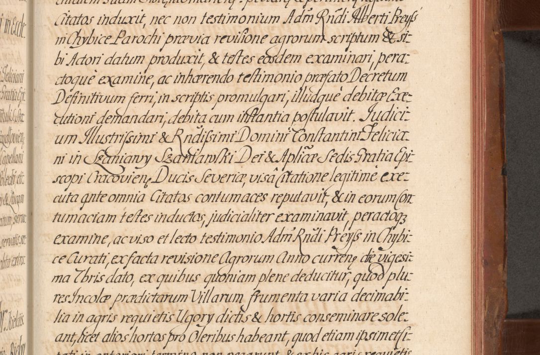 Zdjęcie nr 620 dla obiektu archiwalnego: Acta actorum episcopalium R. D. Constantini Feliciani in Szaniawy Szaniawski, episcopi Cracoviensis, ducis Severiae per annos 1724 - 1727 conscripta. Volumen II