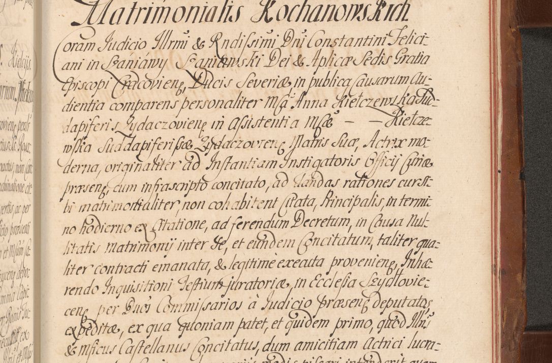 Zdjęcie nr 807 dla obiektu archiwalnego: Acta actorum episcopalium R. D. Constantini Feliciani in Szaniawy Szaniawski, episcopi Cracoviensis, ducis Severiae per annos 1724 - 1727 conscripta. Volumen II