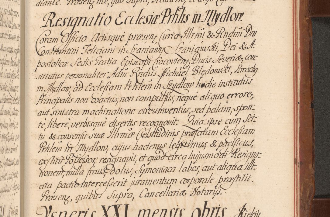 Zdjęcie nr 805 dla obiektu archiwalnego: Acta actorum episcopalium R. D. Constantini Feliciani in Szaniawy Szaniawski, episcopi Cracoviensis, ducis Severiae per annos 1724 - 1727 conscripta. Volumen II