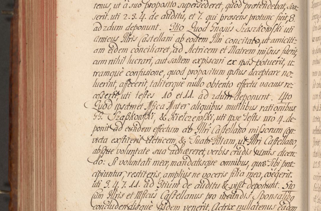 Zdjęcie nr 808 dla obiektu archiwalnego: Acta actorum episcopalium R. D. Constantini Feliciani in Szaniawy Szaniawski, episcopi Cracoviensis, ducis Severiae per annos 1724 - 1727 conscripta. Volumen II