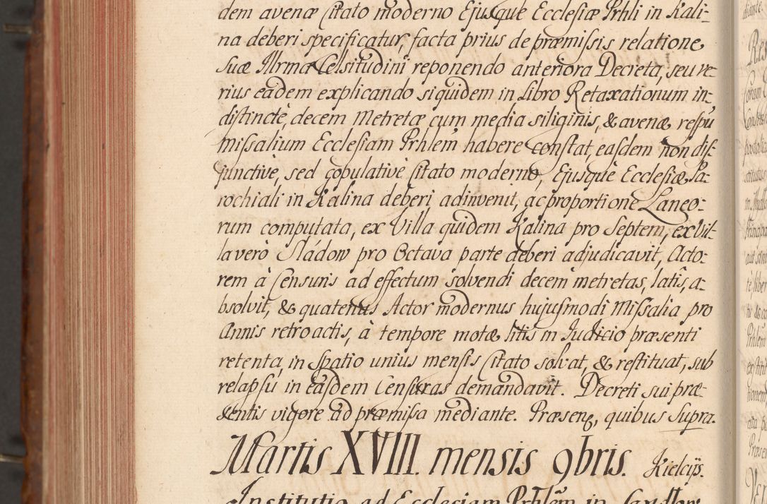 Zdjęcie nr 804 dla obiektu archiwalnego: Acta actorum episcopalium R. D. Constantini Feliciani in Szaniawy Szaniawski, episcopi Cracoviensis, ducis Severiae per annos 1724 - 1727 conscripta. Volumen II