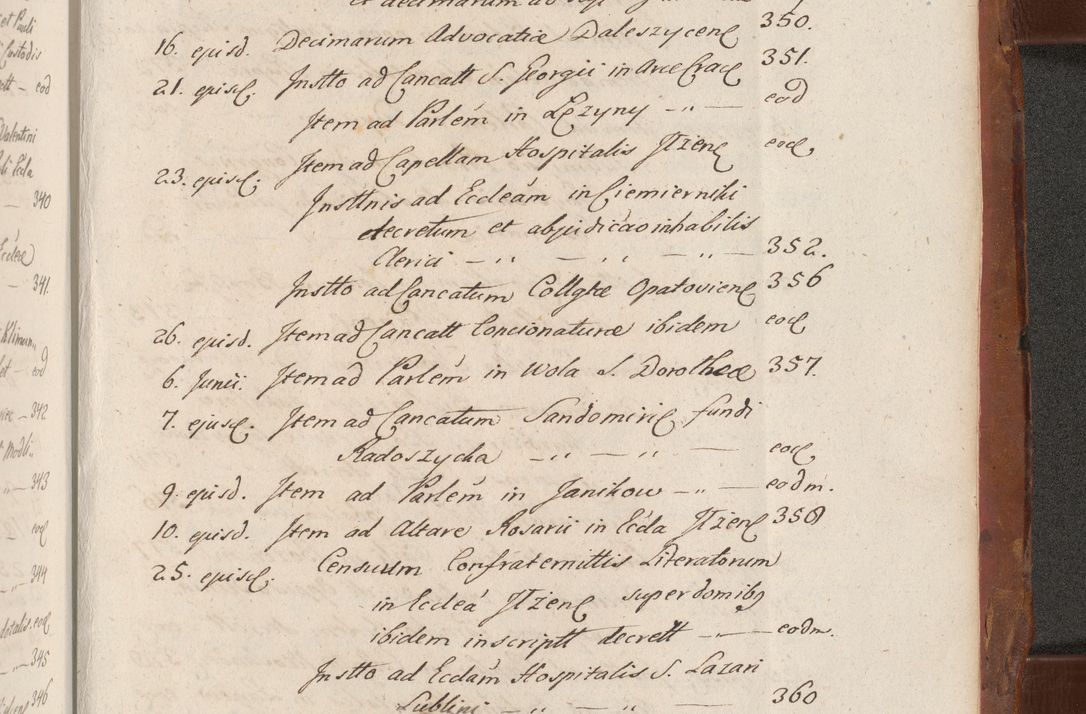 Zdjęcie nr 857 dla obiektu archiwalnego: Acta actorum episcopalium R. D. Constantini Feliciani in Szaniawy Szaniawski, episcopi Cracoviensis, ducis Severiae per annos 1724 - 1727 conscripta. Volumen II
