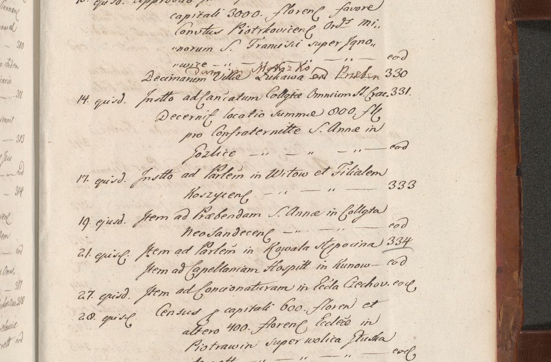Zdjęcie nr 855 dla obiektu archiwalnego: Acta actorum episcopalium R. D. Constantini Feliciani in Szaniawy Szaniawski, episcopi Cracoviensis, ducis Severiae per annos 1724 - 1727 conscripta. Volumen II