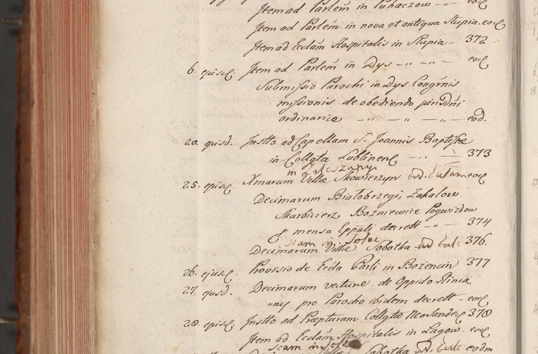 Zdjęcie nr 858 dla obiektu archiwalnego: Acta actorum episcopalium R. D. Constantini Feliciani in Szaniawy Szaniawski, episcopi Cracoviensis, ducis Severiae per annos 1724 - 1727 conscripta. Volumen II