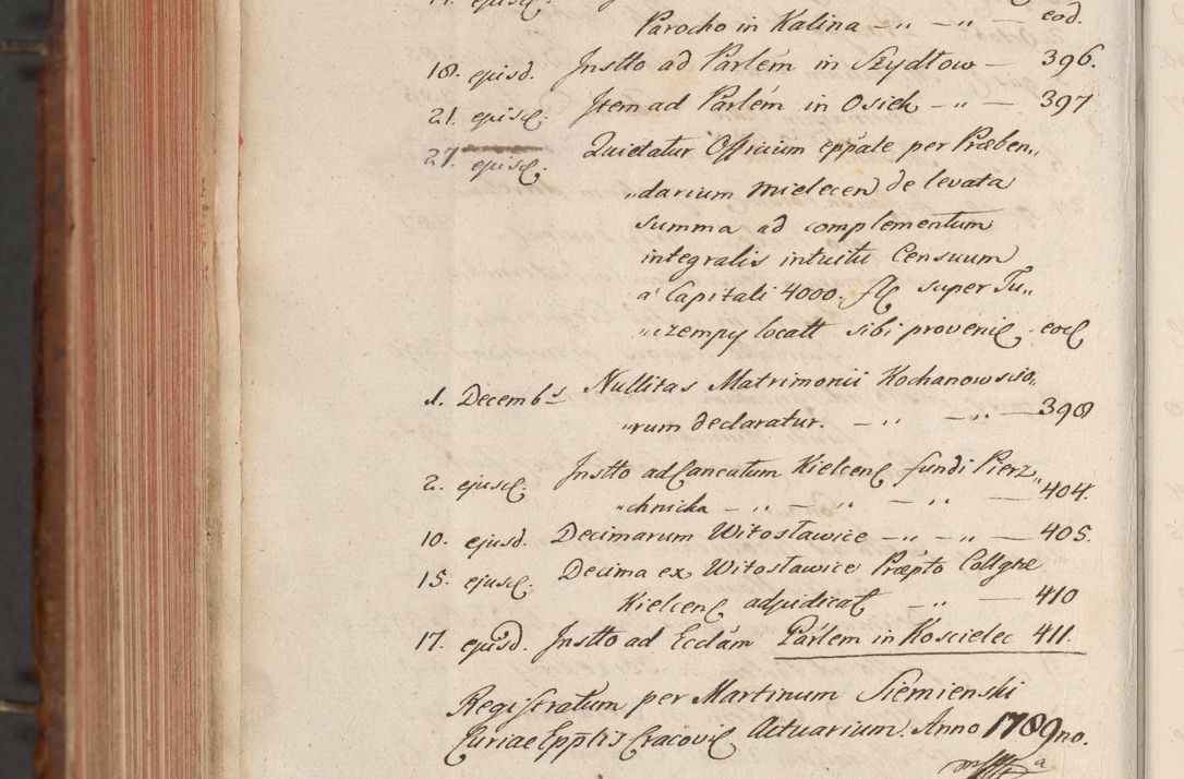 Zdjęcie nr 860 dla obiektu archiwalnego: Acta actorum episcopalium R. D. Constantini Feliciani in Szaniawy Szaniawski, episcopi Cracoviensis, ducis Severiae per annos 1724 - 1727 conscripta. Volumen II