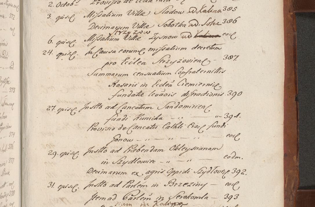 Zdjęcie nr 859 dla obiektu archiwalnego: Acta actorum episcopalium R. D. Constantini Feliciani in Szaniawy Szaniawski, episcopi Cracoviensis, ducis Severiae per annos 1724 - 1727 conscripta. Volumen II
