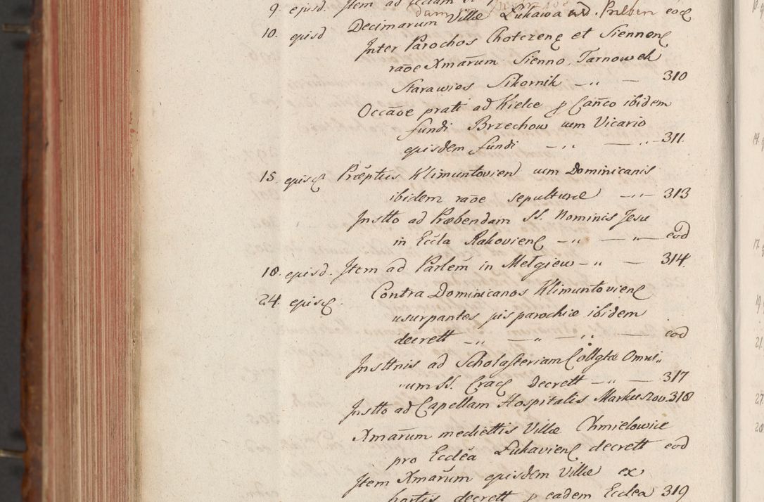 Zdjęcie nr 854 dla obiektu archiwalnego: Acta actorum episcopalium R. D. Constantini Feliciani in Szaniawy Szaniawski, episcopi Cracoviensis, ducis Severiae per annos 1724 - 1727 conscripta. Volumen II