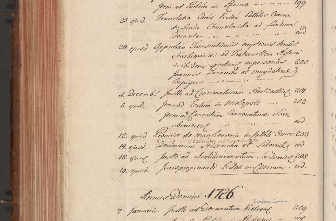 Zdjęcie nr 848 dla obiektu archiwalnego: Acta actorum episcopalium R. D. Constantini Feliciani in Szaniawy Szaniawski, episcopi Cracoviensis, ducis Severiae per annos 1724 - 1727 conscripta. Volumen II