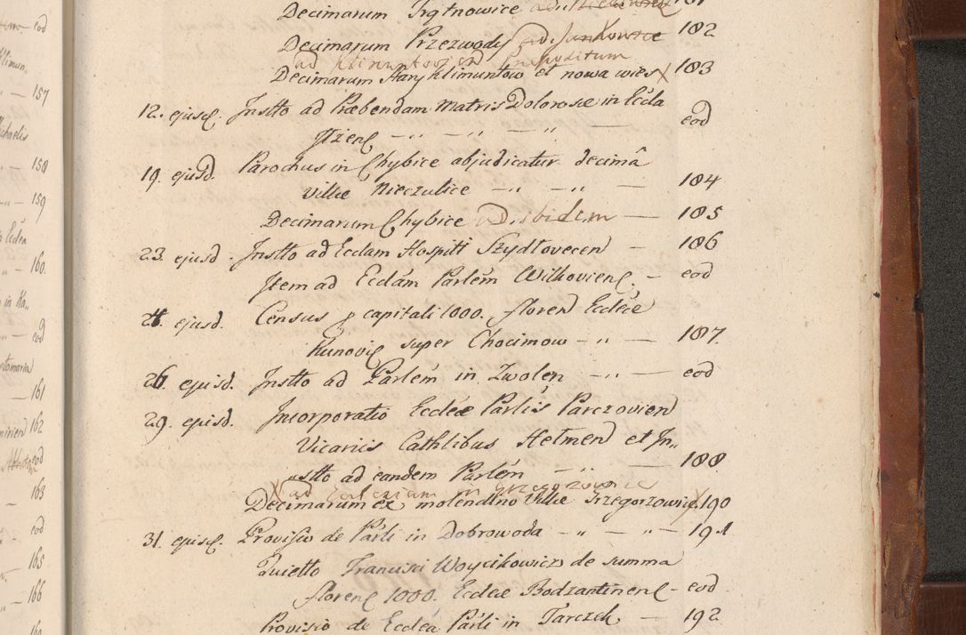 Zdjęcie nr 847 dla obiektu archiwalnego: Acta actorum episcopalium R. D. Constantini Feliciani in Szaniawy Szaniawski, episcopi Cracoviensis, ducis Severiae per annos 1724 - 1727 conscripta. Volumen II