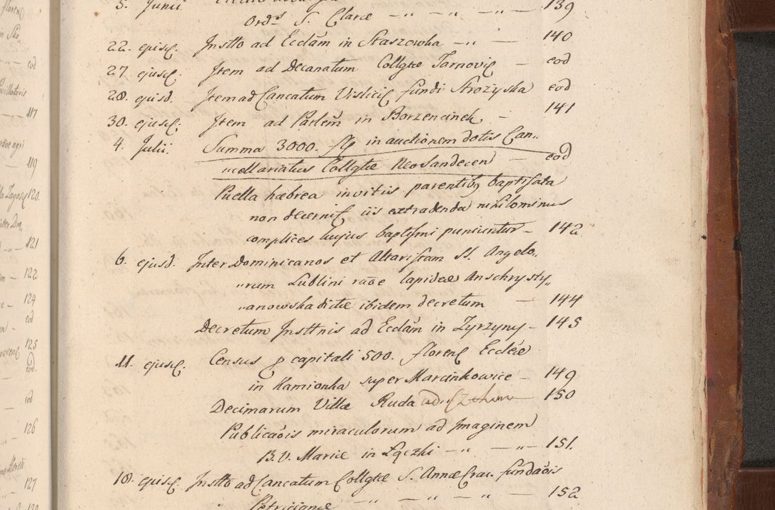 Zdjęcie nr 845 dla obiektu archiwalnego: Acta actorum episcopalium R. D. Constantini Feliciani in Szaniawy Szaniawski, episcopi Cracoviensis, ducis Severiae per annos 1724 - 1727 conscripta. Volumen II