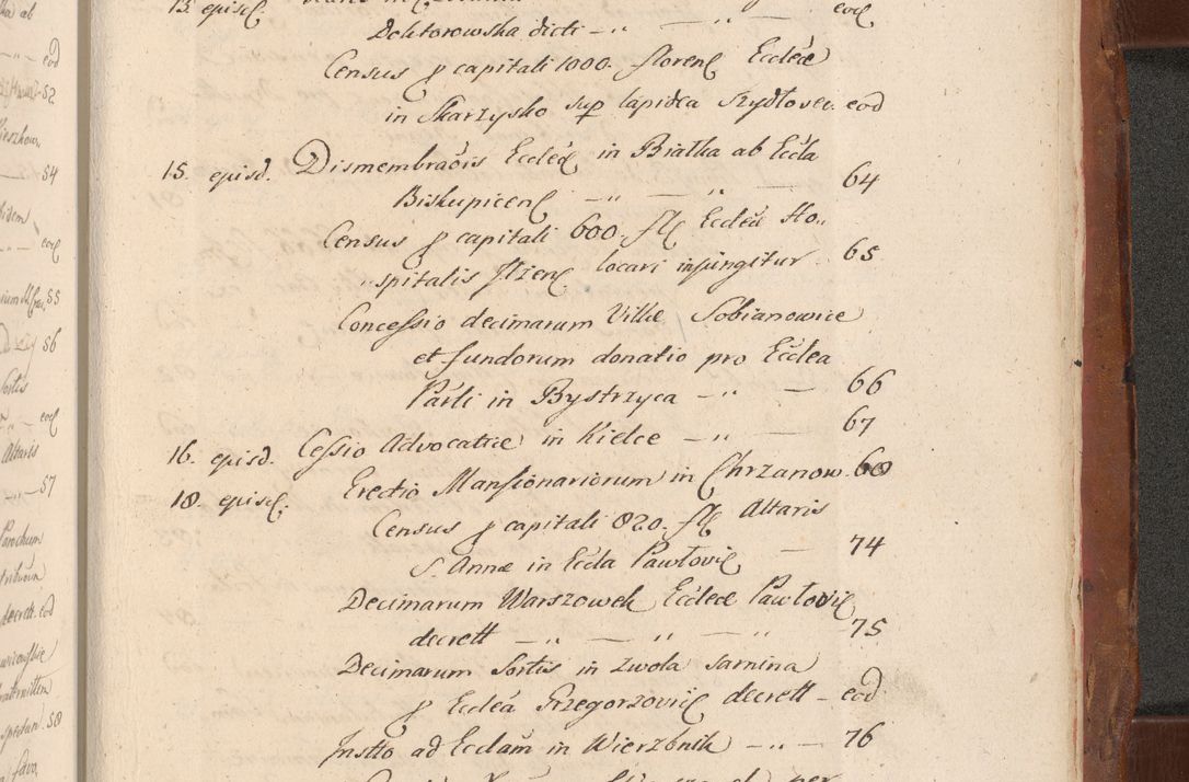 Zdjęcie nr 841 dla obiektu archiwalnego: Acta actorum episcopalium R. D. Constantini Feliciani in Szaniawy Szaniawski, episcopi Cracoviensis, ducis Severiae per annos 1724 - 1727 conscripta. Volumen II