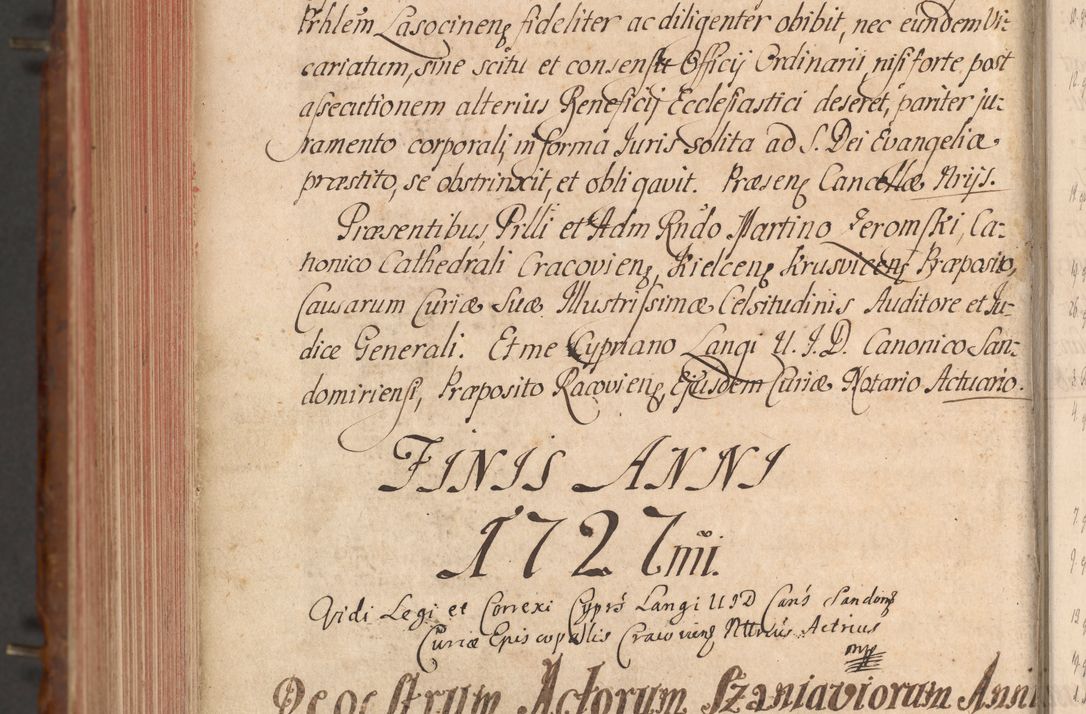 Zdjęcie nr 836 dla obiektu archiwalnego: Acta actorum episcopalium R. D. Constantini Feliciani in Szaniawy Szaniawski, episcopi Cracoviensis, ducis Severiae per annos 1724 - 1727 conscripta. Volumen II