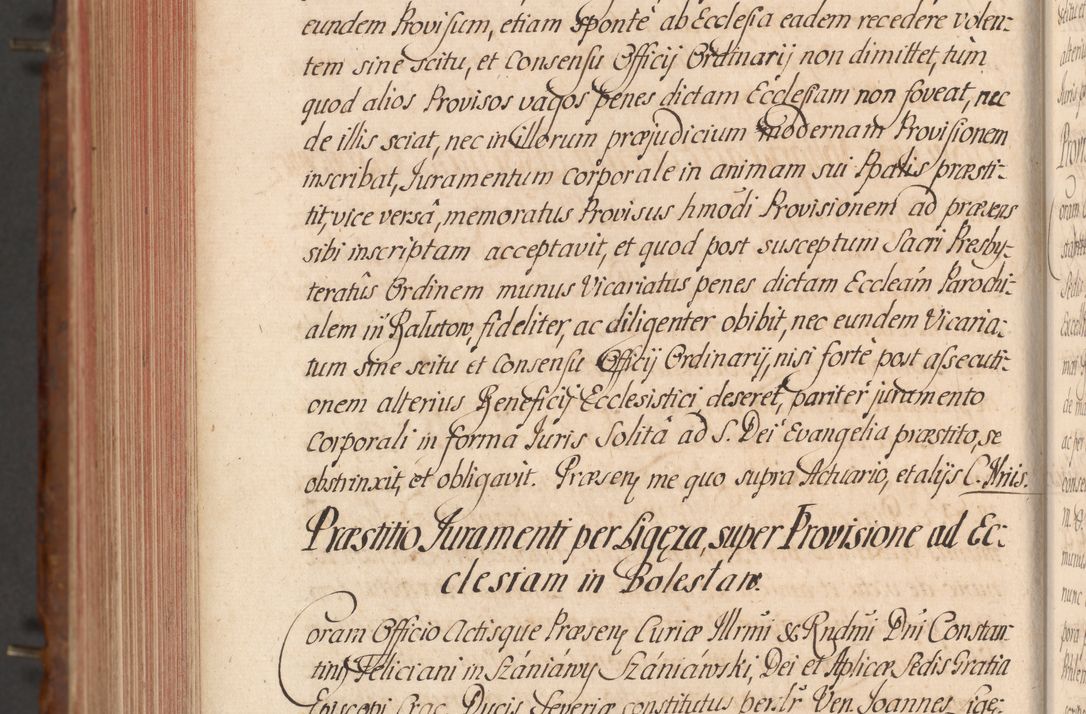 Zdjęcie nr 834 dla obiektu archiwalnego: Acta actorum episcopalium R. D. Constantini Feliciani in Szaniawy Szaniawski, episcopi Cracoviensis, ducis Severiae per annos 1724 - 1727 conscripta. Volumen II