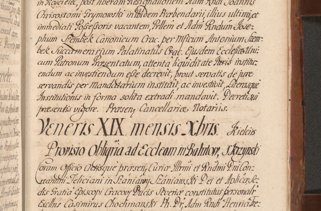 Zdjęcie nr 833 dla obiektu archiwalnego: Acta actorum episcopalium R. D. Constantini Feliciani in Szaniawy Szaniawski, episcopi Cracoviensis, ducis Severiae per annos 1724 - 1727 conscripta. Volumen II