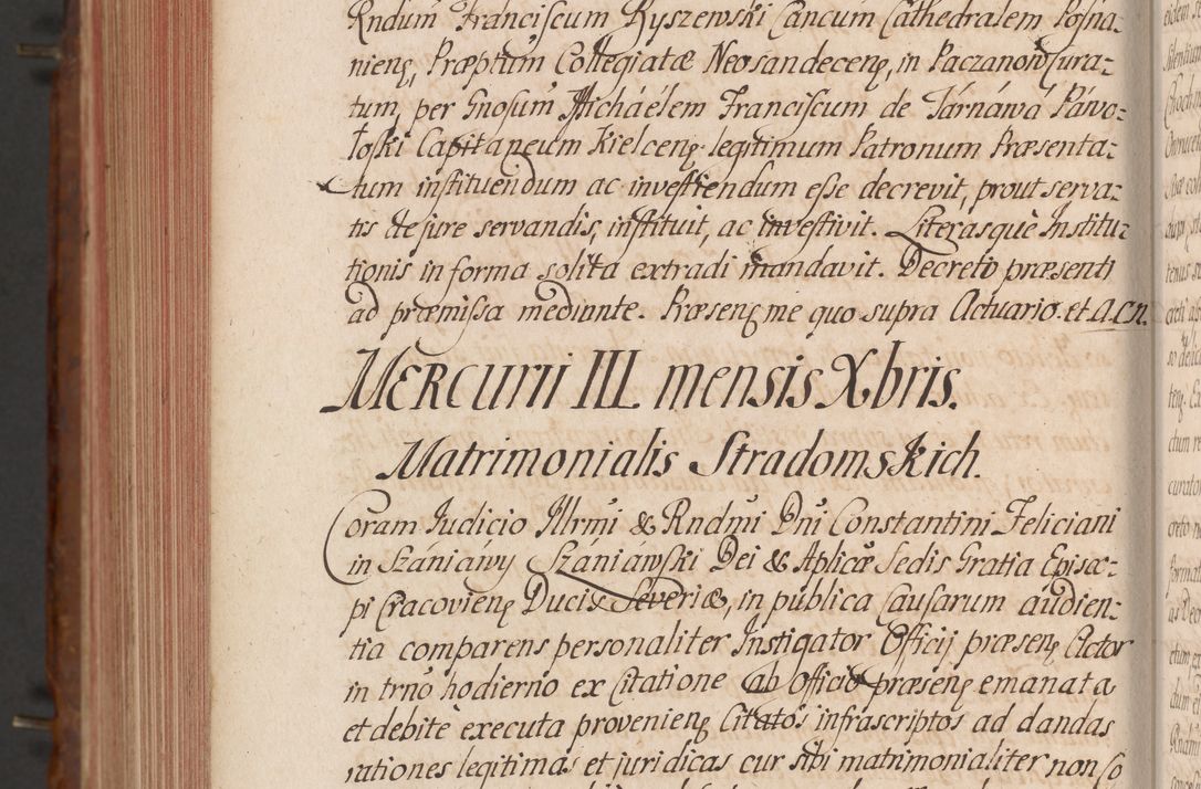 Zdjęcie nr 820 dla obiektu archiwalnego: Acta actorum episcopalium R. D. Constantini Feliciani in Szaniawy Szaniawski, episcopi Cracoviensis, ducis Severiae per annos 1724 - 1727 conscripta. Volumen II