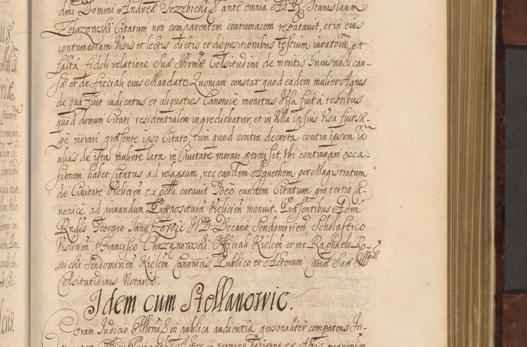 Zdjęcie nr 104 dla obiektu archiwalnego: Acta actorum episcopalium R. D. Andreae Trzebicki ab anno 1670 ad annum 1675 mensem Martinum acticatorum Volumen V