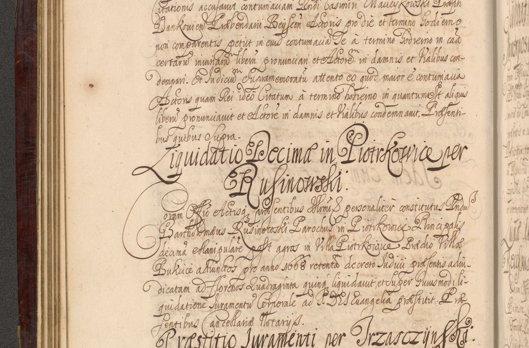 Zdjęcie nr 87 dla obiektu archiwalnego: Acta actorum episcopalium R. D. Andreae Trzebicki ab anno 1670 ad annum 1675 mensem Martinum acticatorum Volumen V