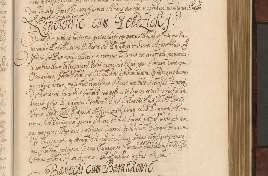 Zdjęcie nr 78 dla obiektu archiwalnego: Acta actorum episcopalium R. D. Andreae Trzebicki ab anno 1670 ad annum 1675 mensem Martinum acticatorum Volumen V