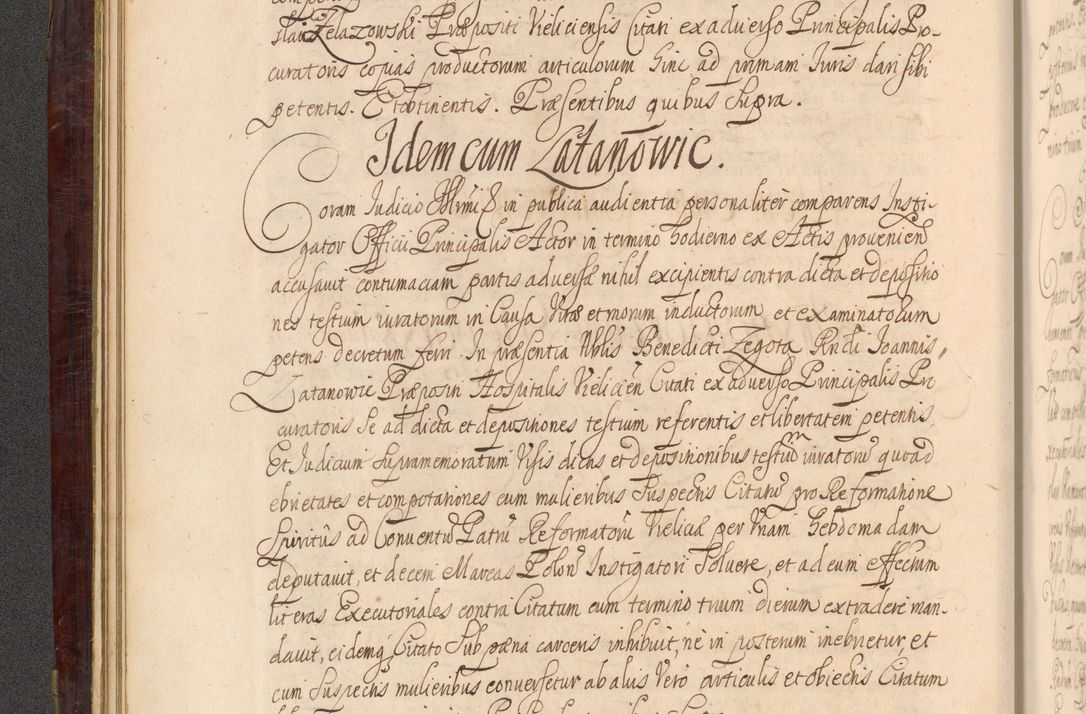 Zdjęcie nr 43 dla obiektu archiwalnego: Acta actorum episcopalium R. D. Andreae Trzebicki ab anno 1670 ad annum 1675 mensem Martinum acticatorum Volumen V