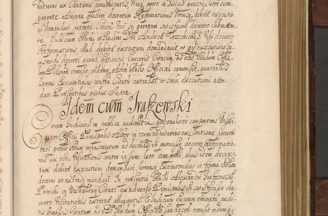 Zdjęcie nr 26 dla obiektu archiwalnego: Acta actorum episcopalium R. D. Andreae Trzebicki ab anno 1670 ad annum 1675 mensem Martinum acticatorum Volumen V