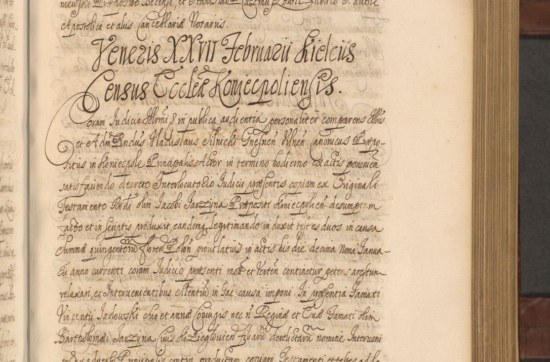 Zdjęcie nr 338 dla obiektu archiwalnego: Acta actorum episcopalium R. D. Andreae Trzebicki ab anno 1670 ad annum 1675 mensem Martinum acticatorum Volumen V