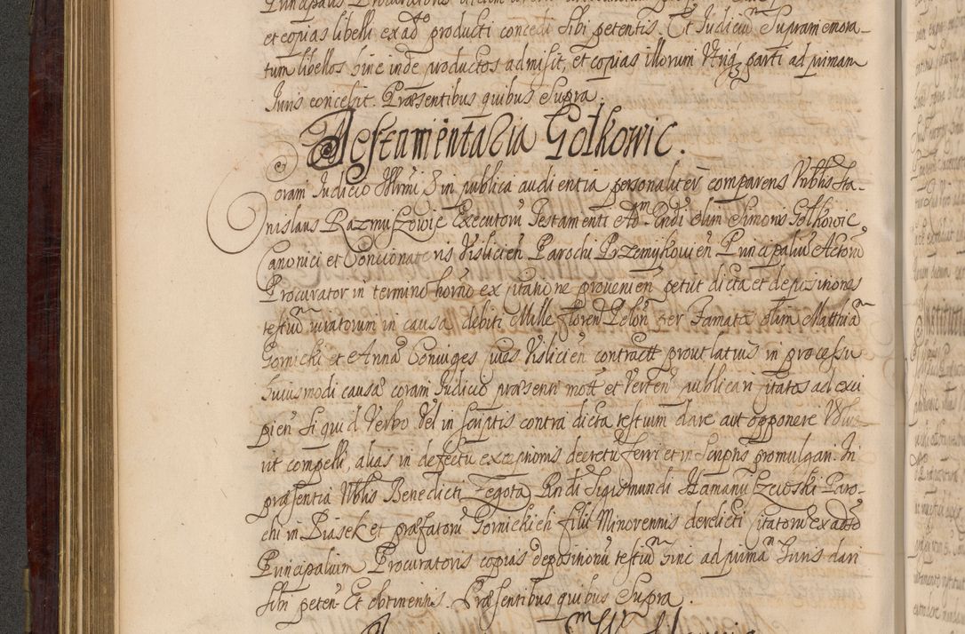 Zdjęcie nr 239 dla obiektu archiwalnego: Acta actorum episcopalium R. D. Andreae Trzebicki ab anno 1670 ad annum 1675 mensem Martinum acticatorum Volumen V