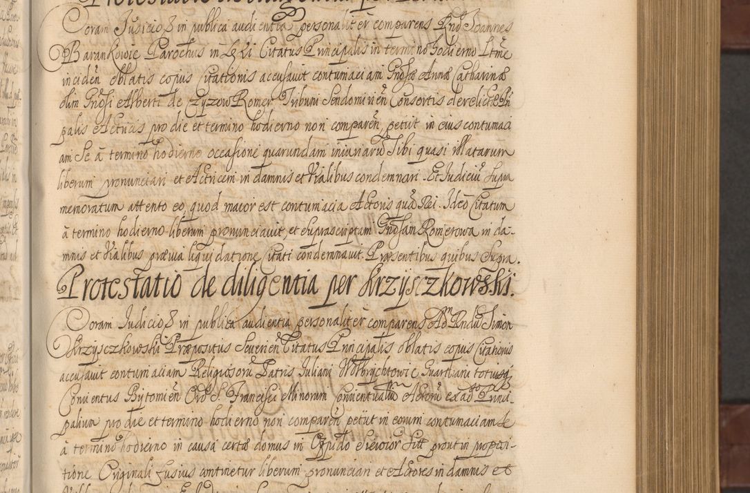 Zdjęcie nr 214 dla obiektu archiwalnego: Acta actorum episcopalium R. D. Andreae Trzebicki ab anno 1670 ad annum 1675 mensem Martinum acticatorum Volumen V