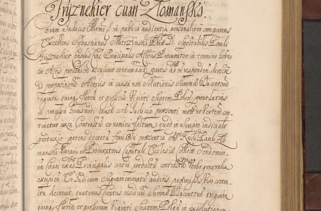 Zdjęcie nr 470 dla obiektu archiwalnego: Acta actorum episcopalium R. D. Andreae Trzebicki ab anno 1670 ad annum 1675 mensem Martinum acticatorum Volumen V