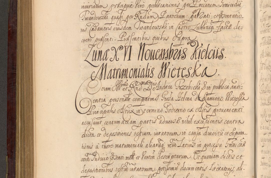 Zdjęcie nr 707 dla obiektu archiwalnego: Acta actorum episcopalium R. D. Andreae Trzebicki ab anno 1670 ad annum 1675 mensem Martinum acticatorum Volumen V