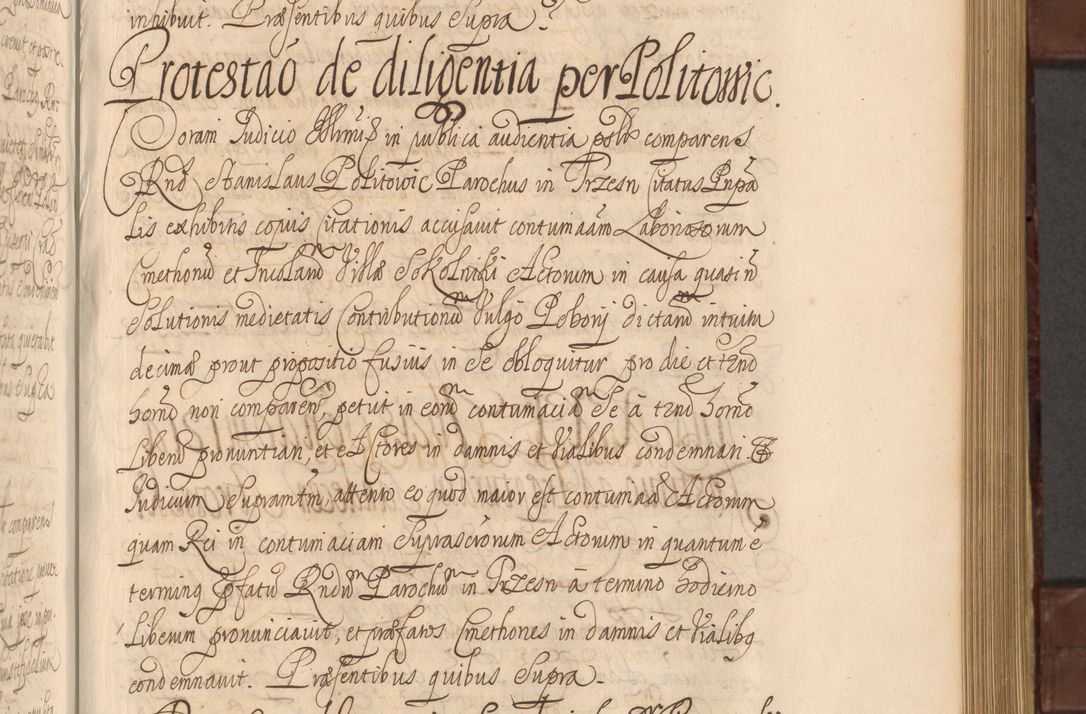 Zdjęcie nr 676 dla obiektu archiwalnego: Acta actorum episcopalium R. D. Andreae Trzebicki ab anno 1670 ad annum 1675 mensem Martinum acticatorum Volumen V