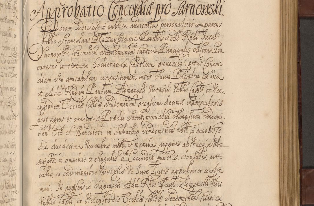Zdjęcie nr 668 dla obiektu archiwalnego: Acta actorum episcopalium R. D. Andreae Trzebicki ab anno 1670 ad annum 1675 mensem Martinum acticatorum Volumen V