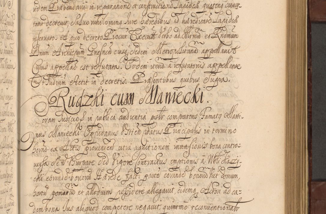 Zdjęcie nr 588 dla obiektu archiwalnego: Acta actorum episcopalium R. D. Andreae Trzebicki ab anno 1670 ad annum 1675 mensem Martinum acticatorum Volumen V