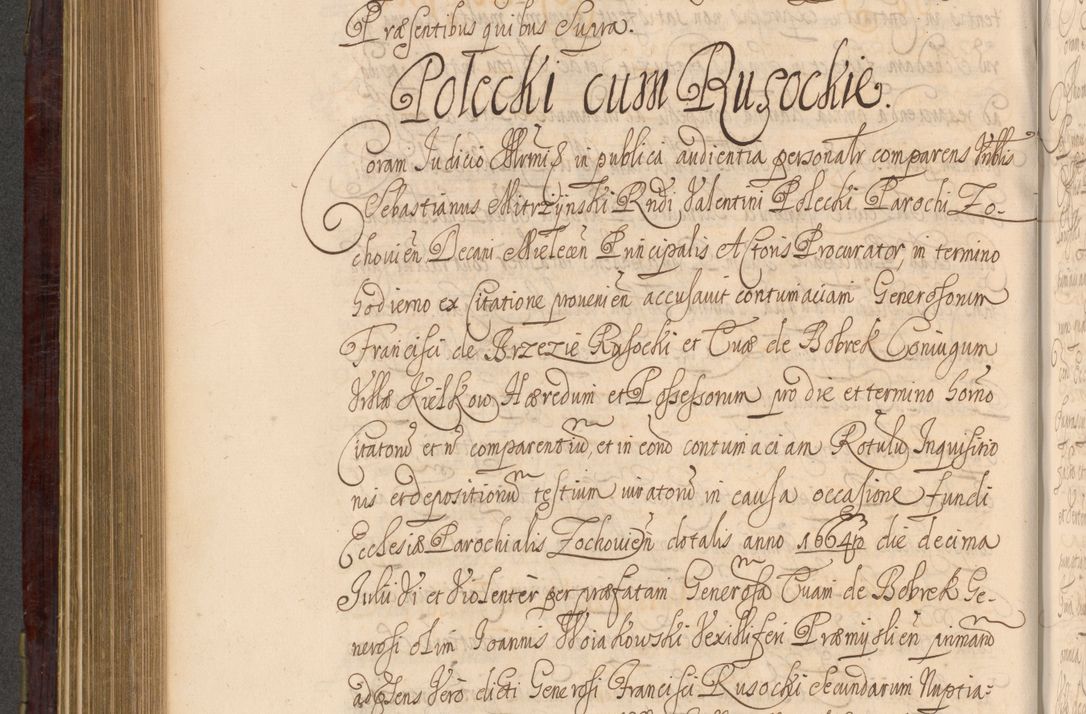 Zdjęcie nr 553 dla obiektu archiwalnego: Acta actorum episcopalium R. D. Andreae Trzebicki ab anno 1670 ad annum 1675 mensem Martinum acticatorum Volumen V