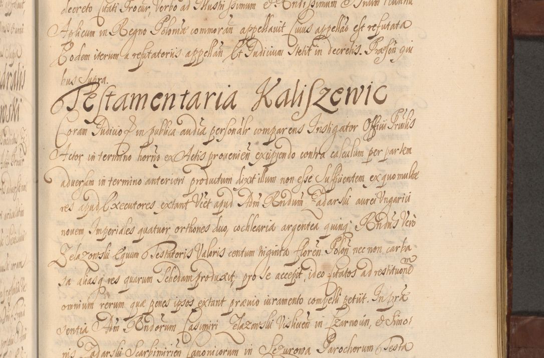 Zdjęcie nr 930 dla obiektu archiwalnego: Acta actorum episcopalium R. D. Andreae Trzebicki ab anno 1670 ad annum 1675 mensem Martinum acticatorum Volumen V