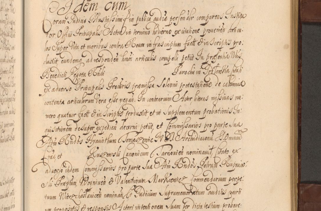 Zdjęcie nr 908 dla obiektu archiwalnego: Acta actorum episcopalium R. D. Andreae Trzebicki ab anno 1670 ad annum 1675 mensem Martinum acticatorum Volumen V