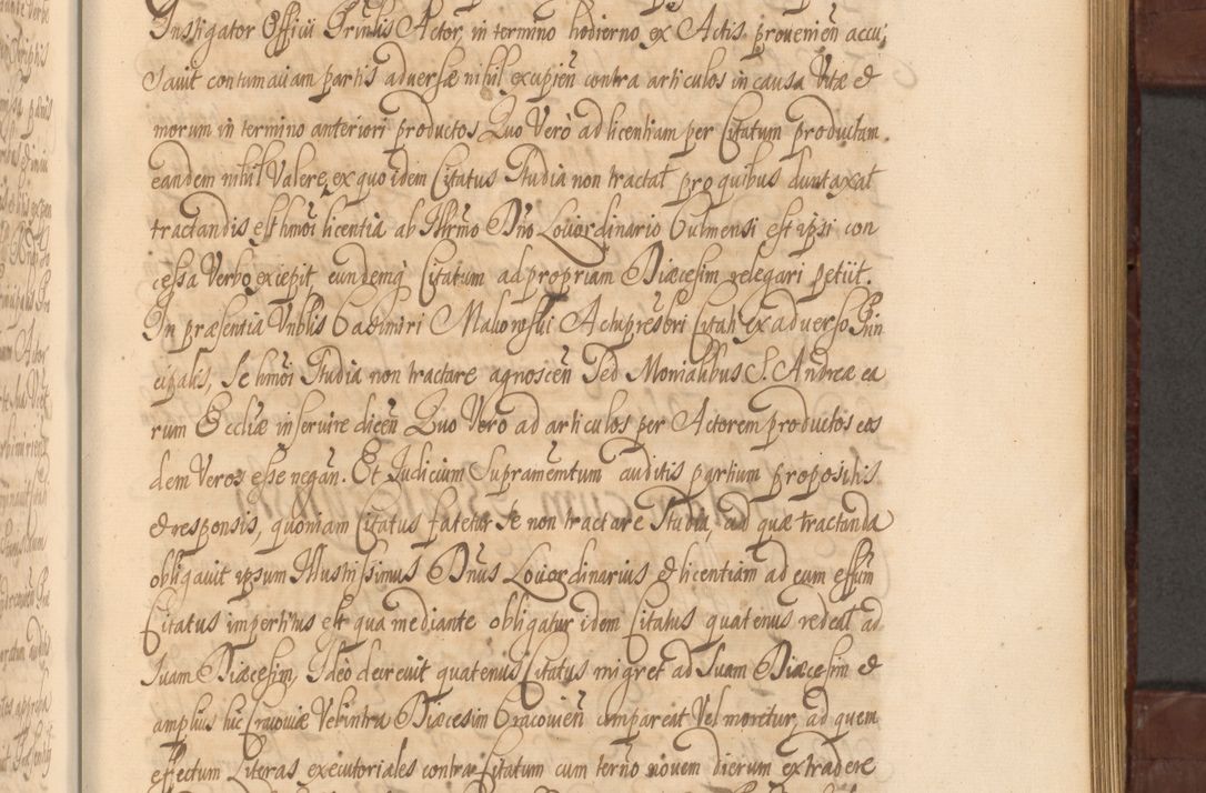 Zdjęcie nr 852 dla obiektu archiwalnego: Acta actorum episcopalium R. D. Andreae Trzebicki ab anno 1670 ad annum 1675 mensem Martinum acticatorum Volumen V