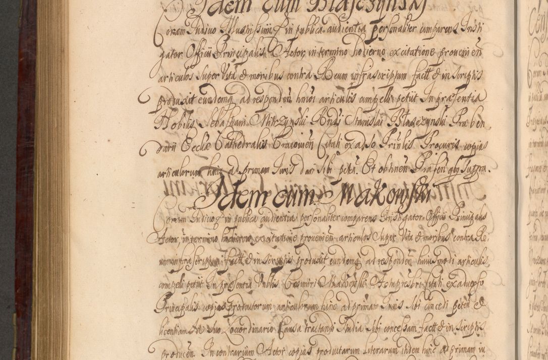 Zdjęcie nr 843 dla obiektu archiwalnego: Acta actorum episcopalium R. D. Andreae Trzebicki ab anno 1670 ad annum 1675 mensem Martinum acticatorum Volumen V