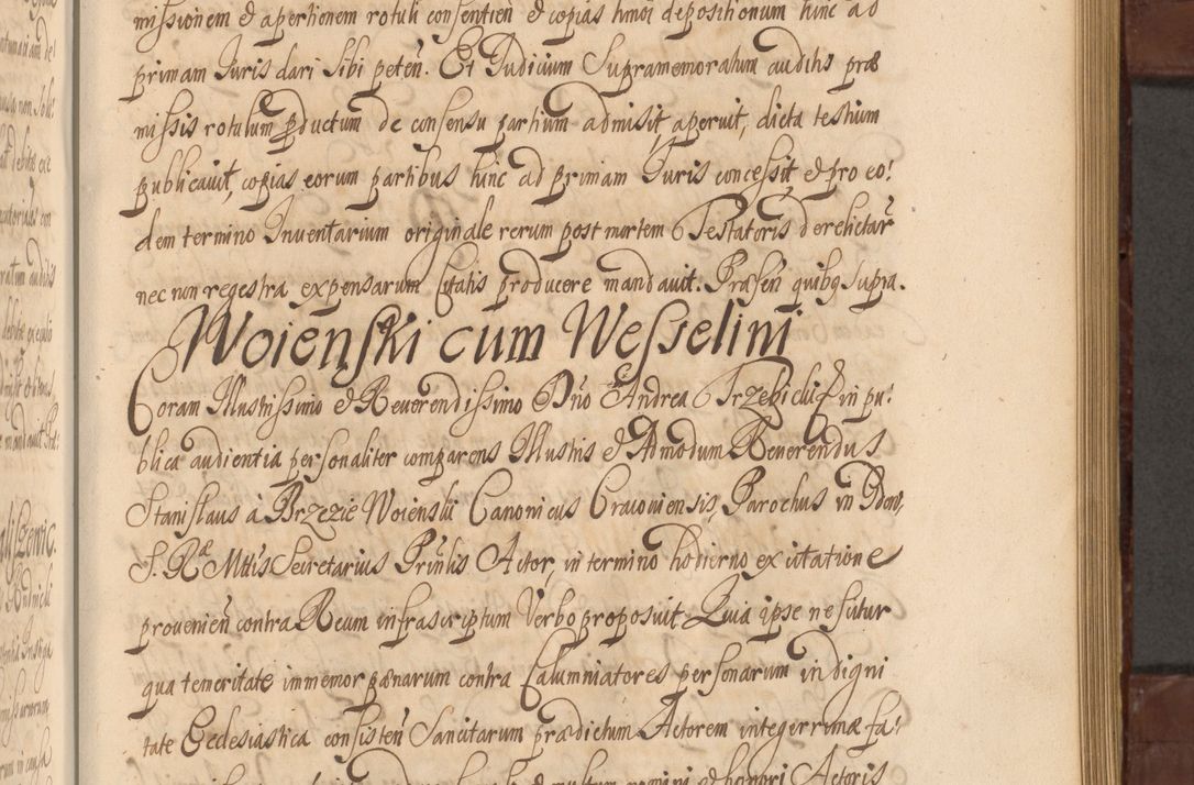 Zdjęcie nr 834 dla obiektu archiwalnego: Acta actorum episcopalium R. D. Andreae Trzebicki ab anno 1670 ad annum 1675 mensem Martinum acticatorum Volumen V