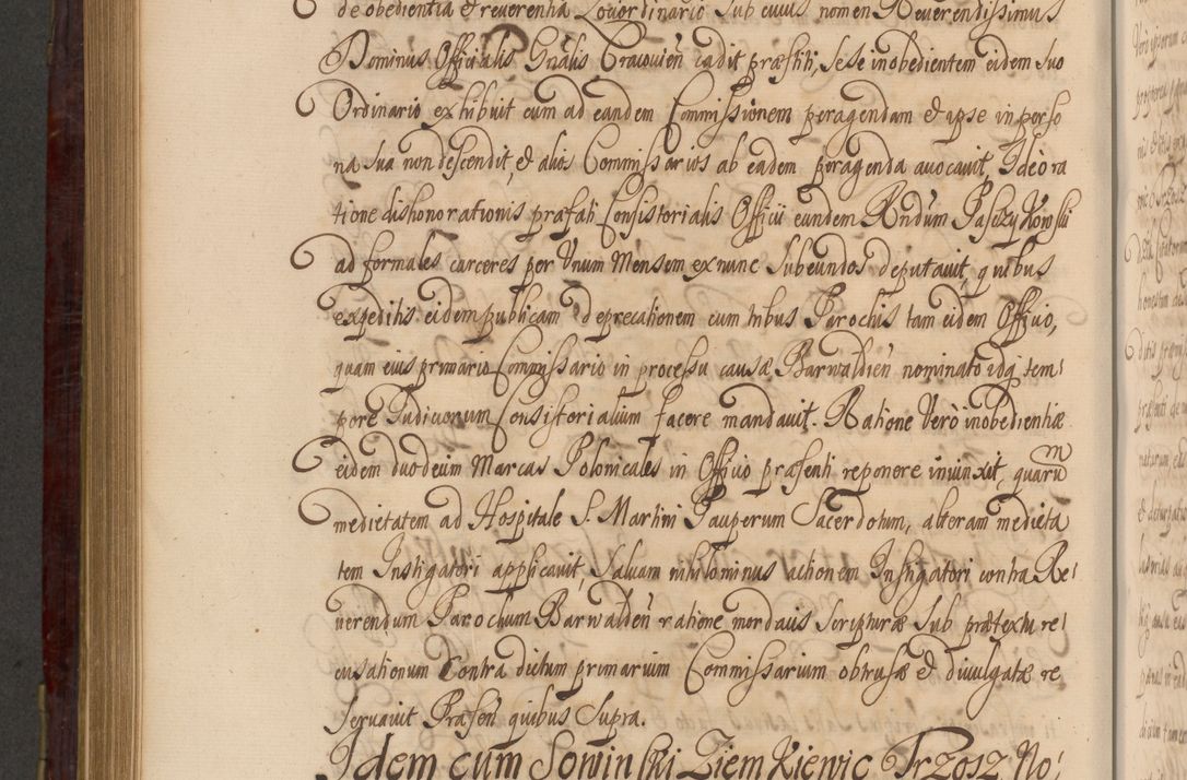 Zdjęcie nr 829 dla obiektu archiwalnego: Acta actorum episcopalium R. D. Andreae Trzebicki ab anno 1670 ad annum 1675 mensem Martinum acticatorum Volumen V