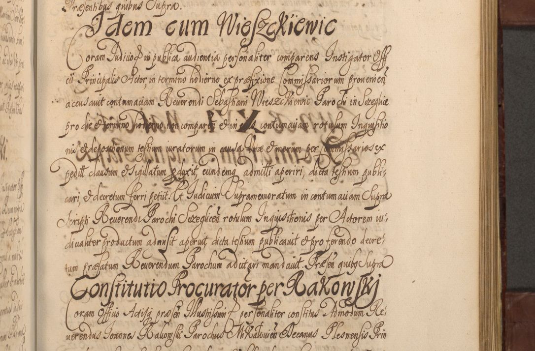 Zdjęcie nr 796 dla obiektu archiwalnego: Acta actorum episcopalium R. D. Andreae Trzebicki ab anno 1670 ad annum 1675 mensem Martinum acticatorum Volumen V